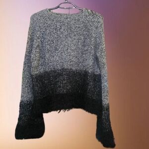 1. State Black and Gray Crew Neck Sweater